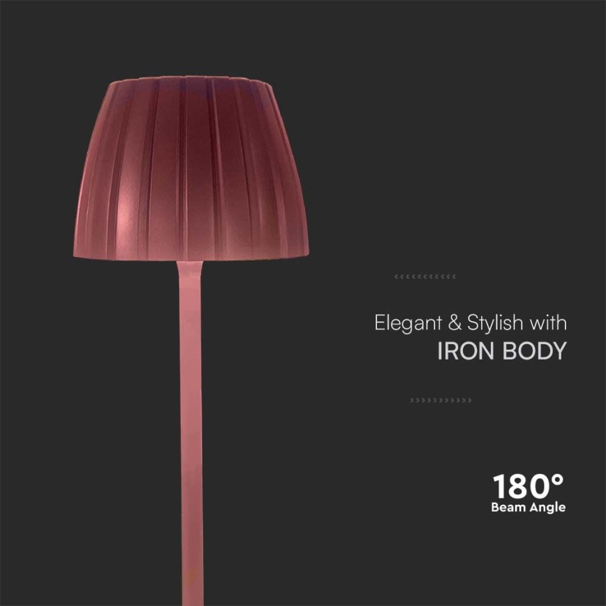 LED Dimmbares wiederaufladbares Touch-Tischlampe LED/2,7W/5V 3000/4000/6000K 1800 mAh Braun