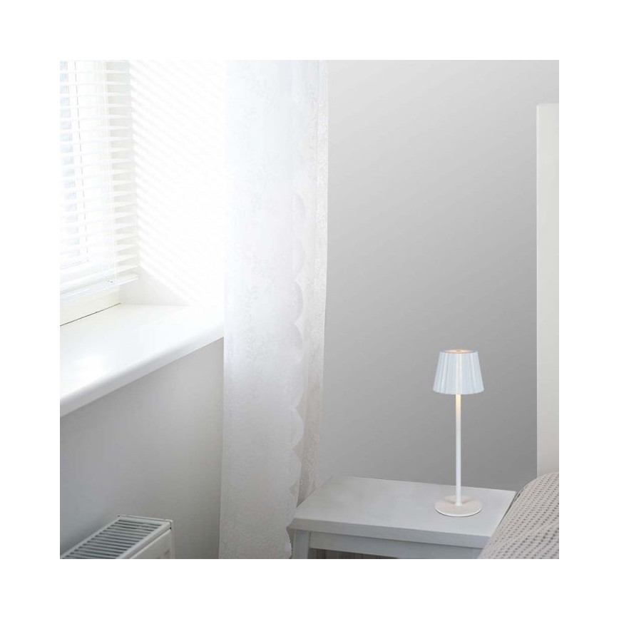 LED dimmbare wiederaufladbare Touch-Tischlampe LED/4W/5V 3000-6000K 1800 mAh weiß