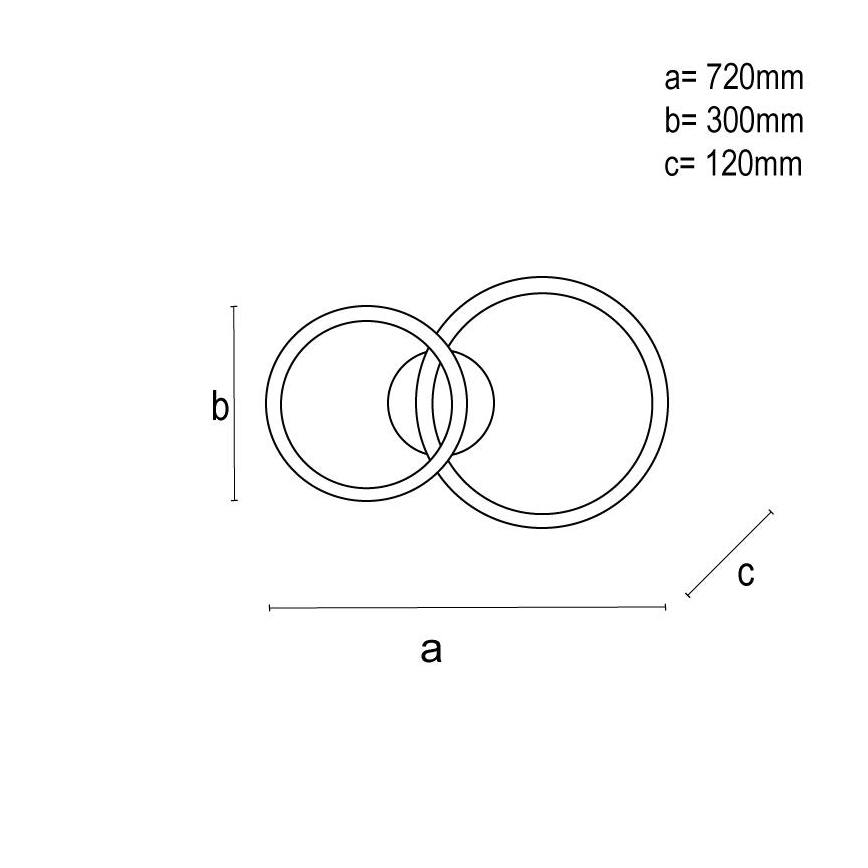 LED-dimmbare Aufbau-Deckenleuchte LED/110W/230V 3000-6500K + Fernbedienung