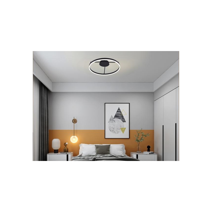 LED-dimmbare aufgesetzte Deckenleuchte, 55 W, 230 V, 3000-6500 K + Fernbedienung