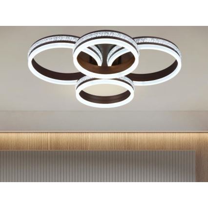 LED-dimmbare Aufputz-Deckenleuchte LED/150W/230V 3000–6500K + Fernbedienung