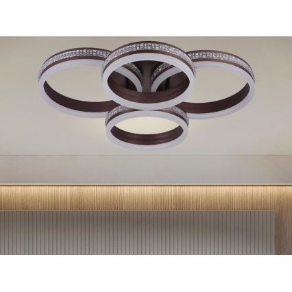 LED-dimmbare Aufputz-Deckenleuchte LED/150W/230V 3000–6500K + Fernbedienung