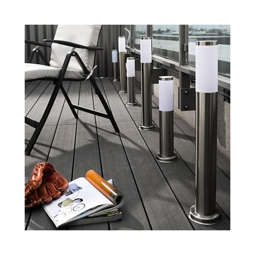 LED-dimmbare Außenleuchte LIVIA 1x E27/6 W/230 V 2700–6500 K Wi-Fi 100 cm IP44 silber