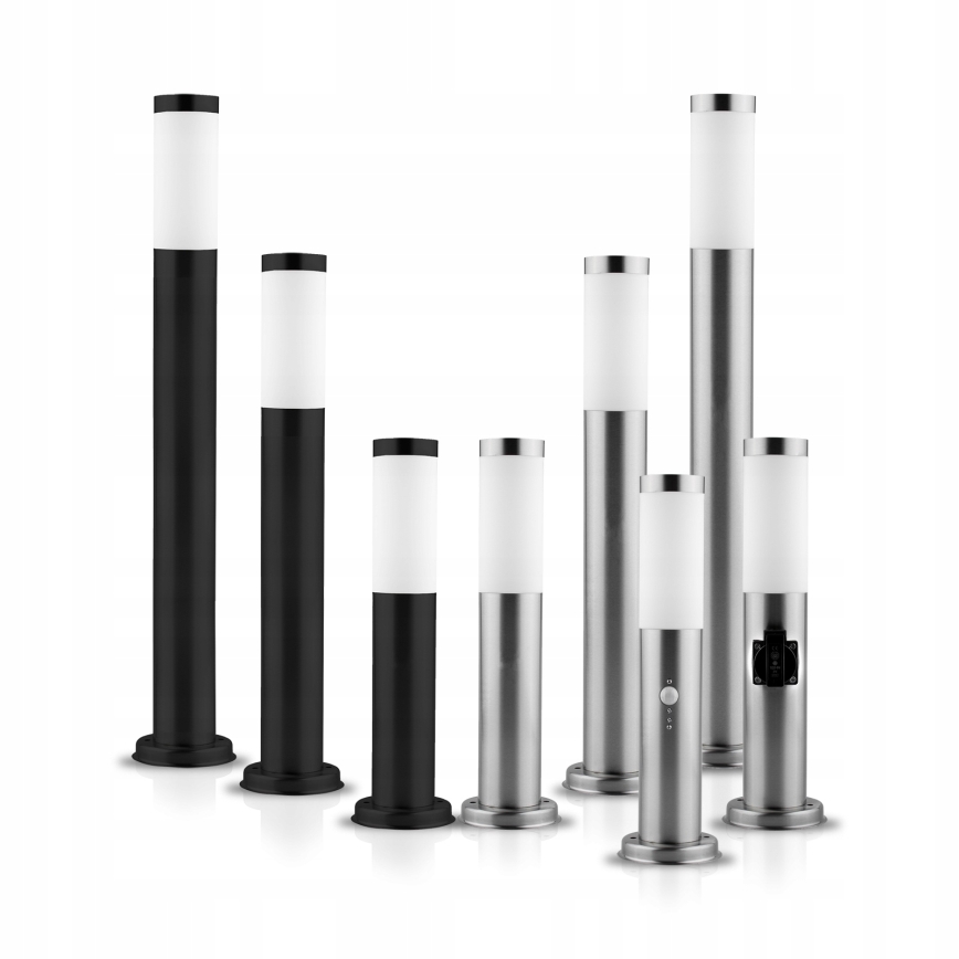 LED-dimmbare Außenleuchte LIVIA 1x E27/6 W/230 V 2700–6500 K Wi-Fi 100 cm IP44 silber