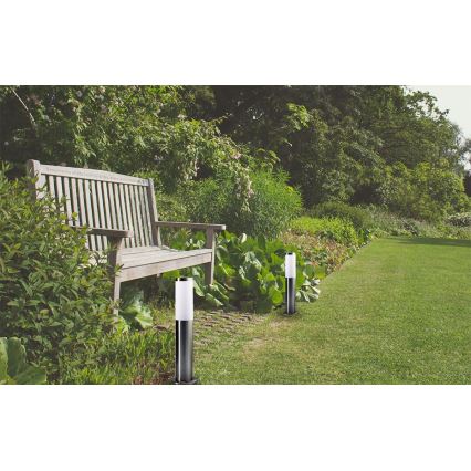 LED-dimmbare Außenleuchte LIVIA 1xE27/6W/230V 2700-6500K Wi-Fi 45 cm IP44 silber