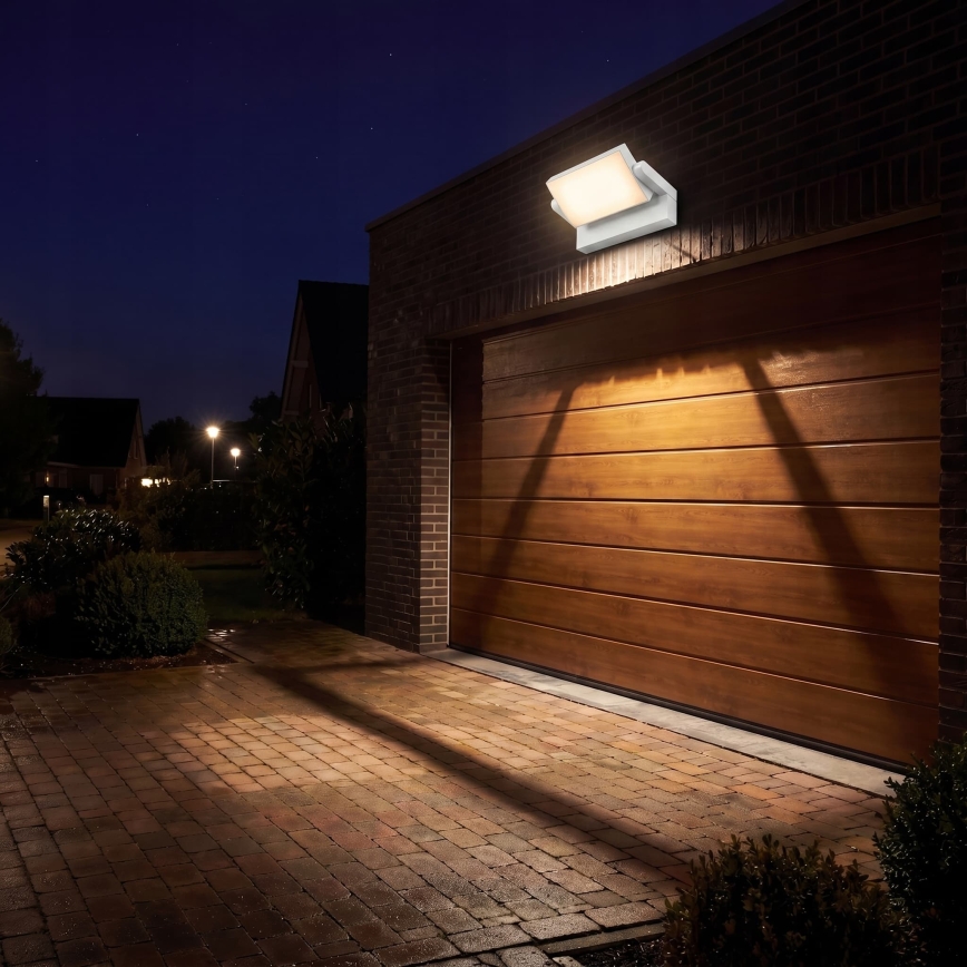 Dimmbare LED-Außenwandleuchte LED/12/18/24W/230V 3000/4000/6500K IP54 weiß