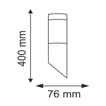 LED-dimmbare Außenwandleuchte LIVIA 1xE27/6W/230V 2700-6500K Wi-Fi IP44 silber