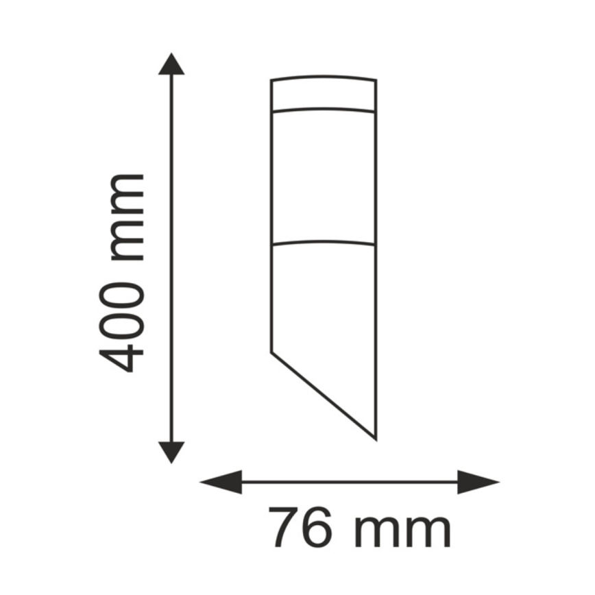 LED-dimmbare Außenwandleuchte LIVIA 1xE27/6W/230V 2700-6500K Wi-Fi IP44 silber
