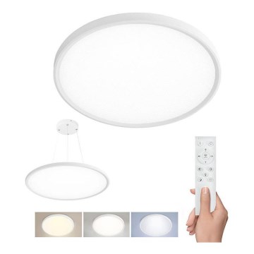 LED-dimmbare Decken-/Pendelleuchte LED/40W/230V 3000–6500K + Fernbedienung