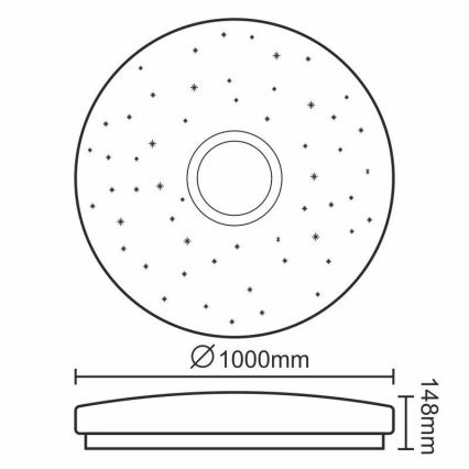 LED dimmbare Deckenbeleuchtung LED/150W/230V