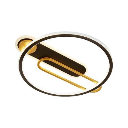 LED dimmbare Deckenleuchte LED/60W/230V 3000-6500K Schwarz + Fernbedienung