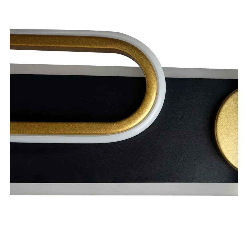 LED dimmbare Deckenleuchte LED/60W/230V 3000-6500K Schwarz + Fernbedienung