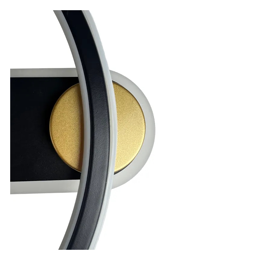 LED dimmbare Deckenleuchte LED/60W/230V 3000-6500K Schwarz + Fernbedienung