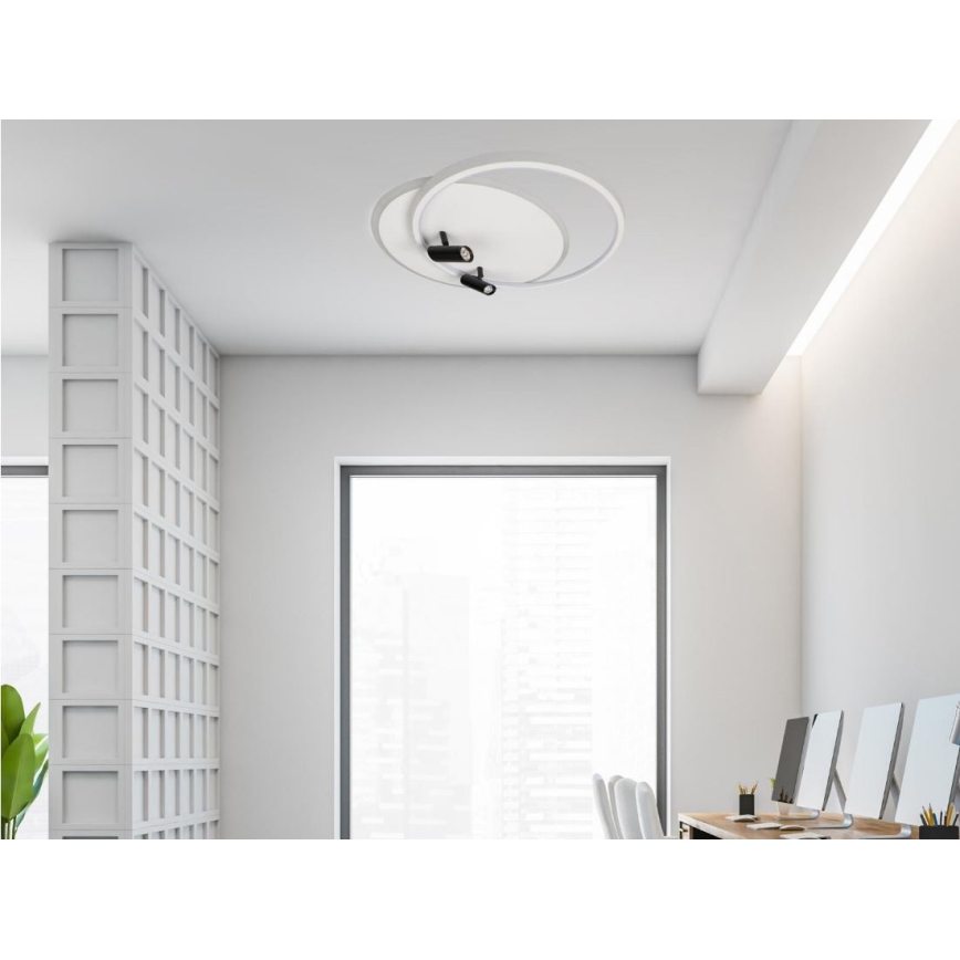 LED Dimmbares Deckenleuchte LED/65W/230V 3000-6500K Weiß + Fernbedienung