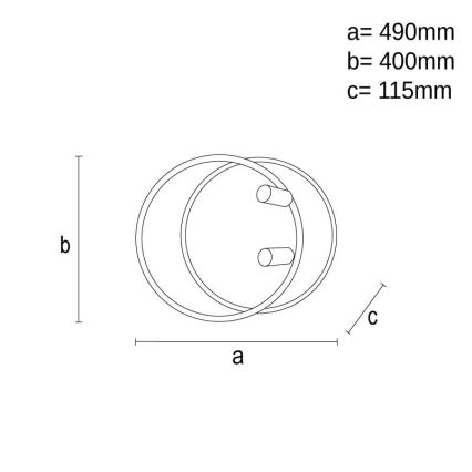 LED Dimmbares Deckenleuchte LED/65W/230V 3000-6500K Weiß + Fernbedienung