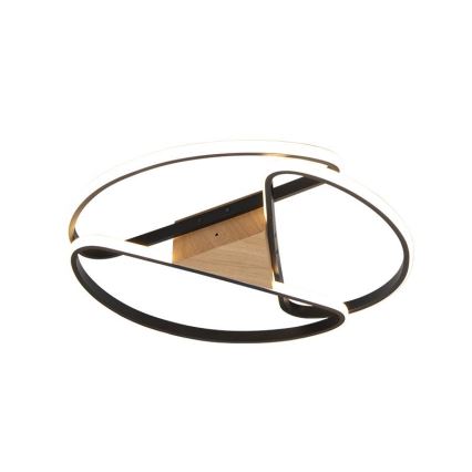 LED Dimmbares Deckenleuchte LED/75W/230V 3000-6500K Braun/Schwarz + Fernbedienung