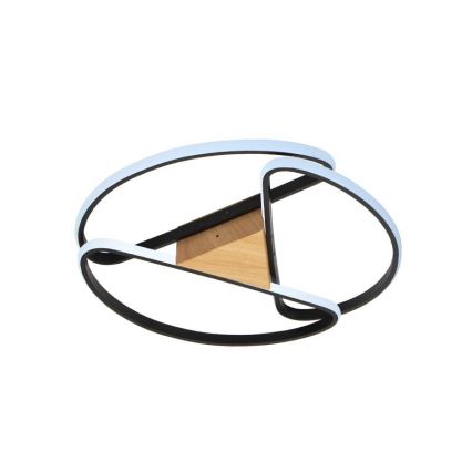 LED Dimmbares Deckenleuchte LED/75W/230V 3000-6500K Braun/Schwarz + Fernbedienung