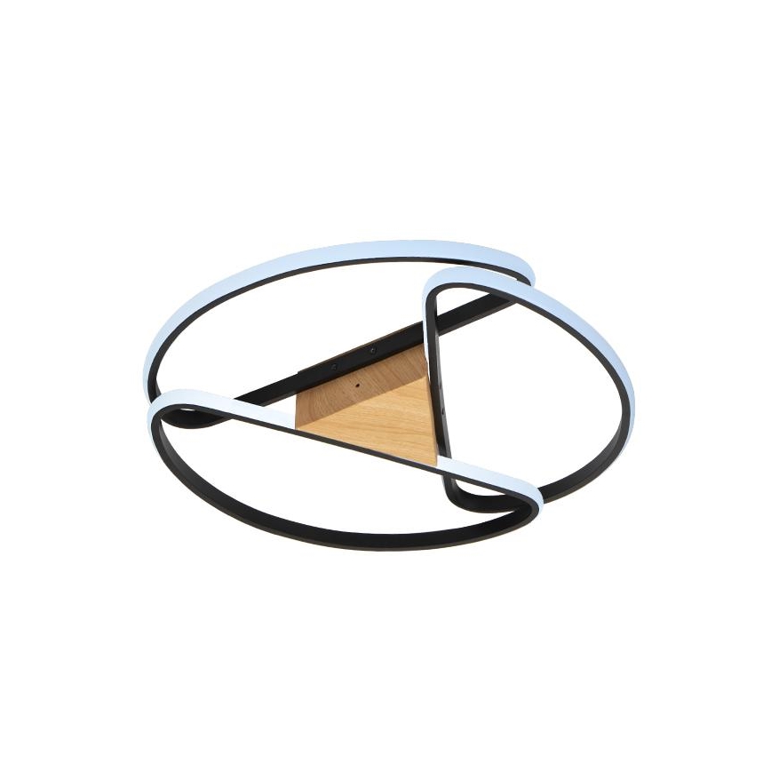 LED Dimmbares Deckenleuchte LED/75W/230V 3000-6500K Braun/Schwarz + Fernbedienung