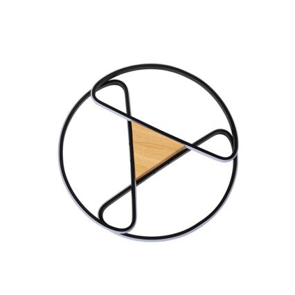 LED Dimmbares Deckenleuchte LED/75W/230V 3000-6500K Braun/Schwarz + Fernbedienung