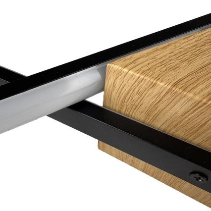 LED Dimmbares Deckenleuchte LED/75W/230V 3000-6500K Braun/Schwarz + Fernbedienung