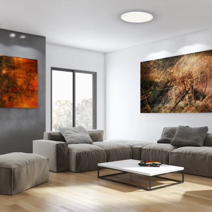 Dimmbare LED-Deckenleuchte CRUZ LED/40W/230V 2000lm + Fernbedienung