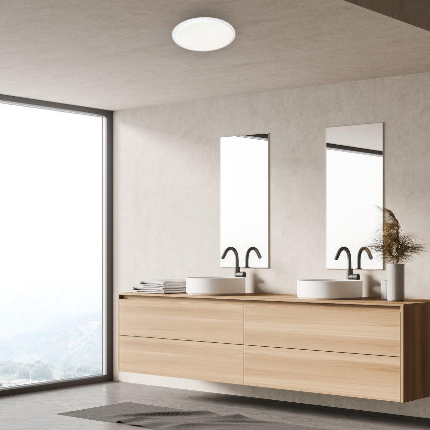 Dimmbare LED-Deckenleuchte CRUZ LED/40W/230V 2000lm + Fernbedienung