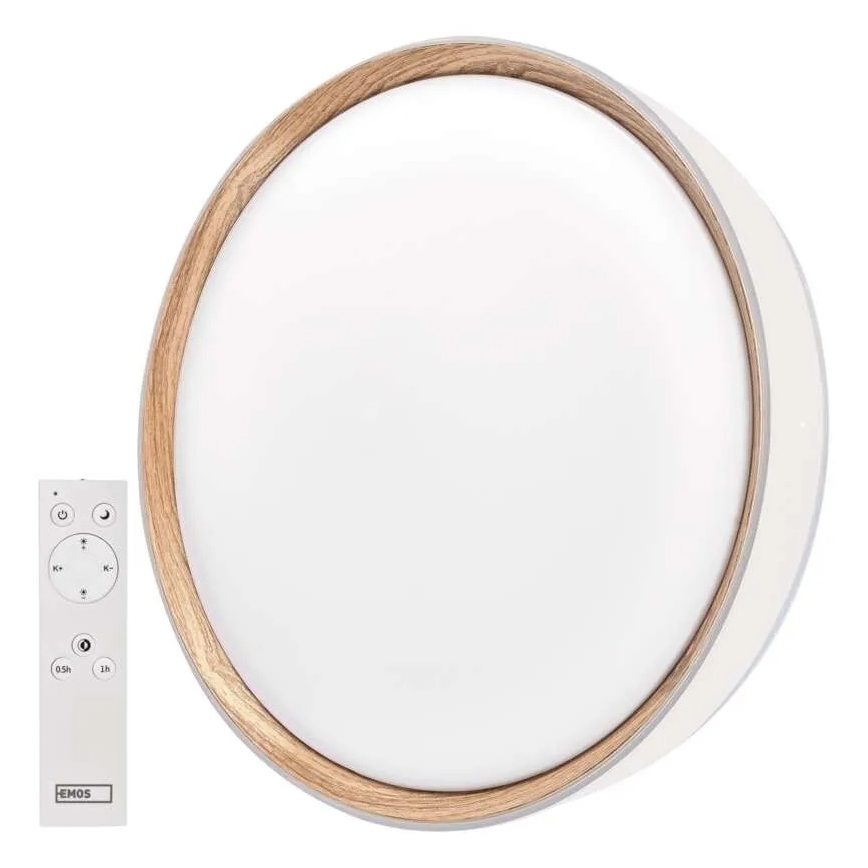 Dimmbare LED-Deckenleuchte ILVI LED/30W/230V 2700-6500K Ø 40 cm weiß/beige + Fernbedienung