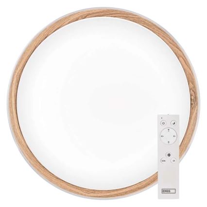 Dimmbare LED-Deckenleuchte ILVI LED/30W/230V 2700-6500K Ø 40 cm weiß/beige + Fernbedienung