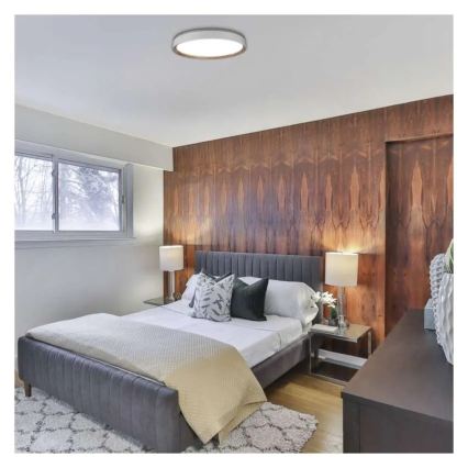 LED-dimmbare Deckenleuchte ILVI LED/45W/230V 2700-6500K Ø 50 cm weiß/beige + Fernbedienung