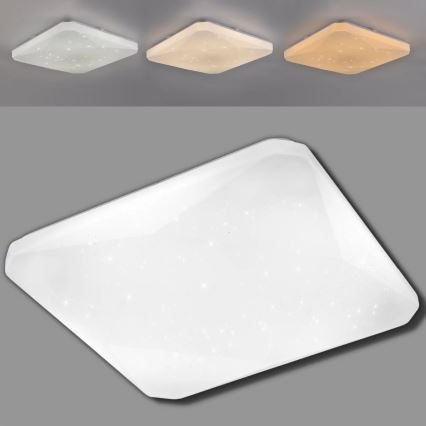 LED Dimmbare Deckenleuchte KASTOR mit Fernbedienung LED/72W/230V