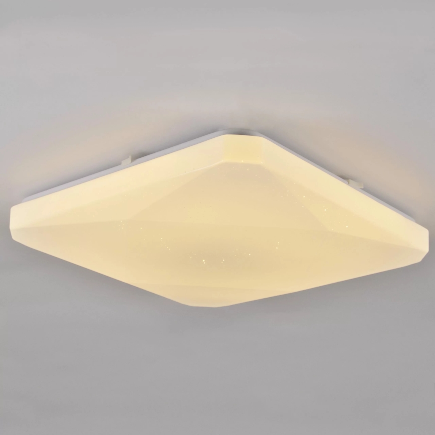 LED Dimmbare Deckenleuchte KASTOR mit Fernbedienung LED/72W/230V