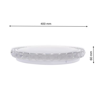 LED Dimmbare Deckenleuchte LAYLA mit Fernbedienung 1xLED/26W/230V