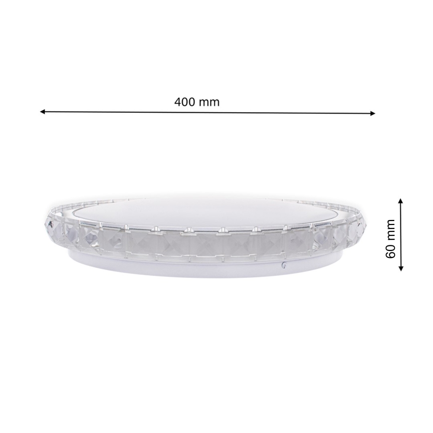 LED Dimmbare Deckenleuchte LAYLA mit Fernbedienung 1xLED/26W/230V