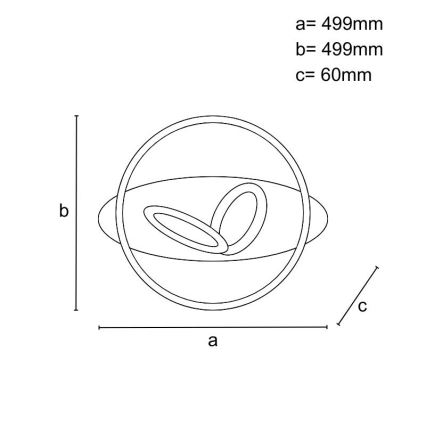 LED dimmbare Deckenleuchte LED/105W/230V 3000-6500K + Fernbedienung