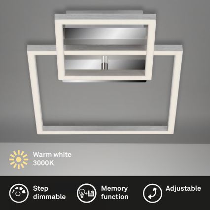 LED-dimmbare Deckenleuchte LED/12W/230V 3000K mattchrom