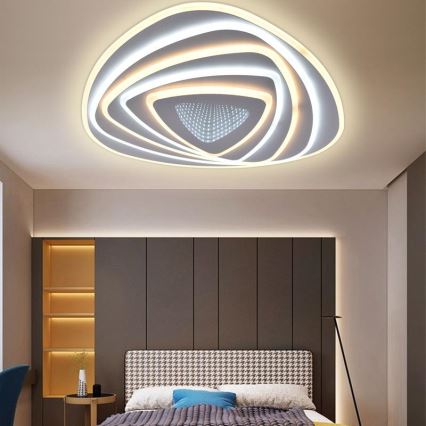 LED Dimmbares Deckenleuchte LED/130W/230V 3000-6500K + Fernbedienung