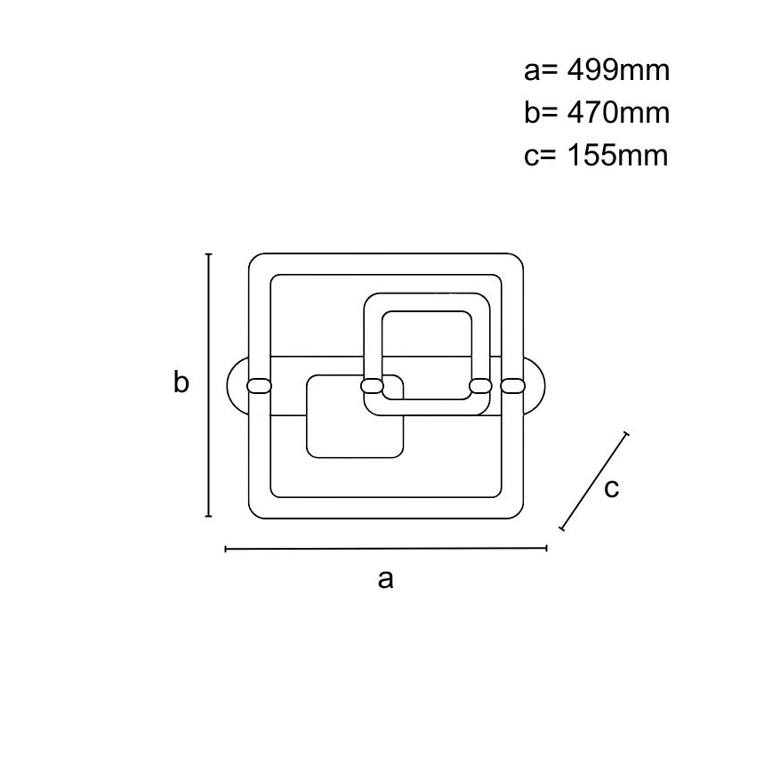 LED-dimmbare Deckenleuchte LED/140W/230V 3000-6500K + Fernbedienung