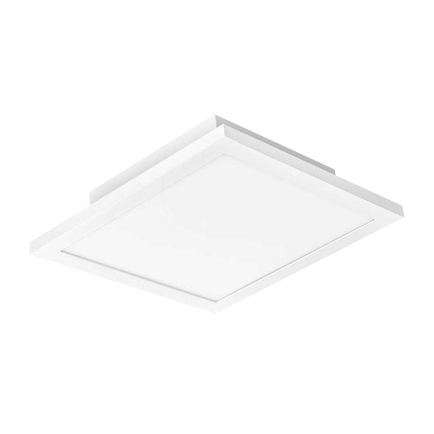 LED Dimmbare Deckenleuchte LED/20W/230V + Fernbedienung quadratisch