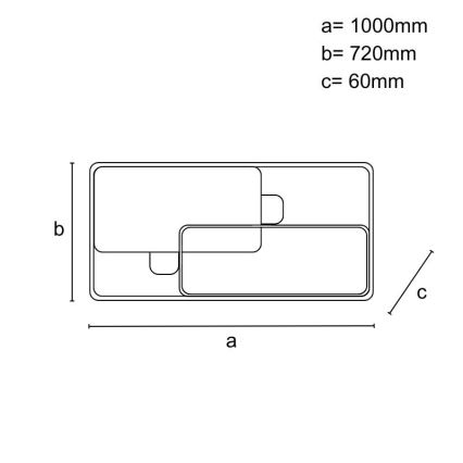 LED-dimmbare Deckenleuchte LED/280W/230V 3000-6500K + Fernbedienung
