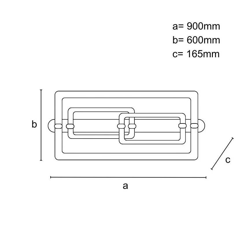 LED-dimmbare Deckenleuchte LED/280W/230V 3000-6500K + Fernbedienung