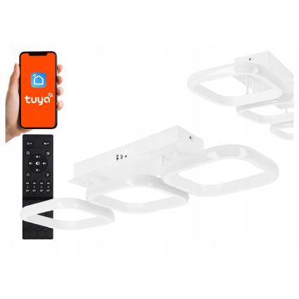 LED dimmbare Deckenleuchte LED/33W/230V 3000-6500K weiß Wi-Fi Tuya + Fernbedienung