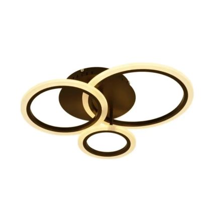 LED Dimmbarer Deckenleuchter LED/40W/230V 3000-6500K Schwarz + Fernbedienung