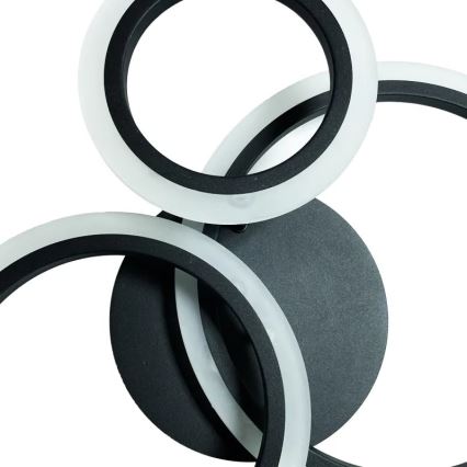 LED Dimmbarer Deckenleuchter LED/40W/230V 3000-6500K Schwarz + Fernbedienung