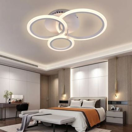 LED Dimmbarer Deckenleuchter LED/40W/230V 3000-6500K Weiß + Fernbedienung