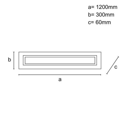 LED dimmbare Deckenleuchte LED/55W/230V 3000-6500K + Fernbedienung