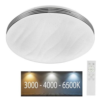 LED dimmbare Deckenleuchte LED/60W/230V 3000K/4000K/6500K Ø 50 cm + Fernbedienung