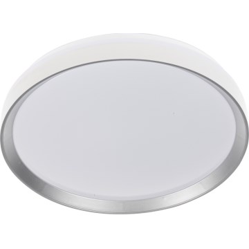 LED-dimmbare Deckenleuchte LIXAN LED/47W/230V 3000-6500K Ø 38,6 cm weiß/silber + Fernbedienung