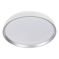 LED-dimmbare Deckenleuchte LIXAN LED/65W/230V 3000-6500K pr. 48,6 cm weiß/silber + Fernbedienung