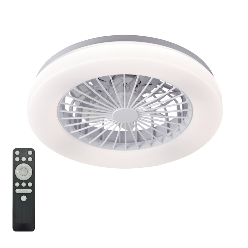 LED dimmbare Deckenleuchte mit Ventilator VENTELUX LED/24W/230V 3000/4000/6500K Ø 45 cm weiß + Fernbedienung