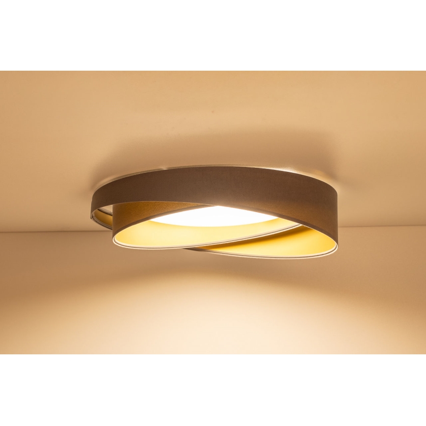 LED-dimmbare Deckenleuchte SMART GALAXY MODERN LED/24W/230V 3000-6500K Ø 55 cm Grau/Gold + Fernbedienung